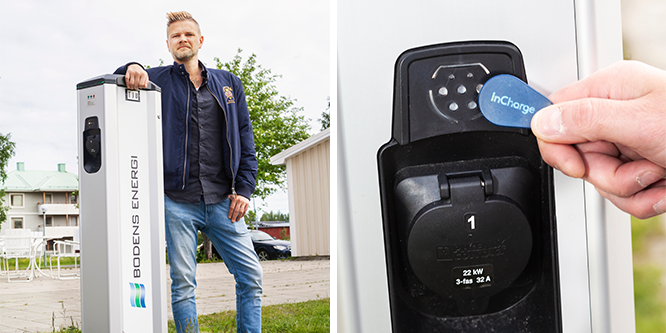 Nu kan du ladda din elbil tillsammans med Bodens Energi