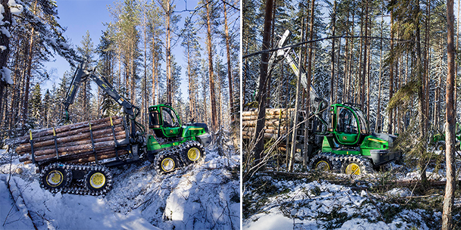Här är skogsmaskinerna som tillvaratar skogsbrukets miljöeffekter