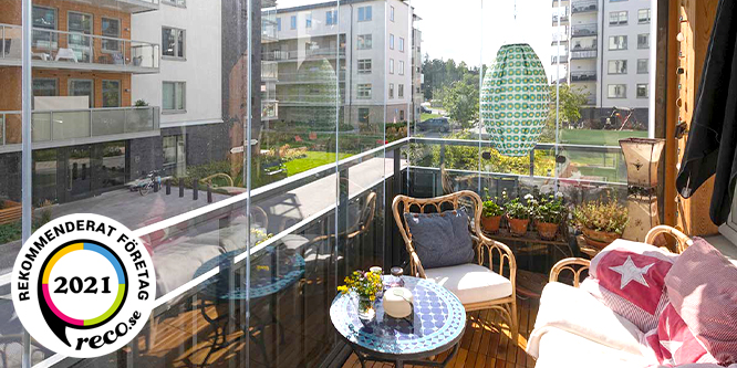Njut mer av hemmalivet – med en inglasad balkong